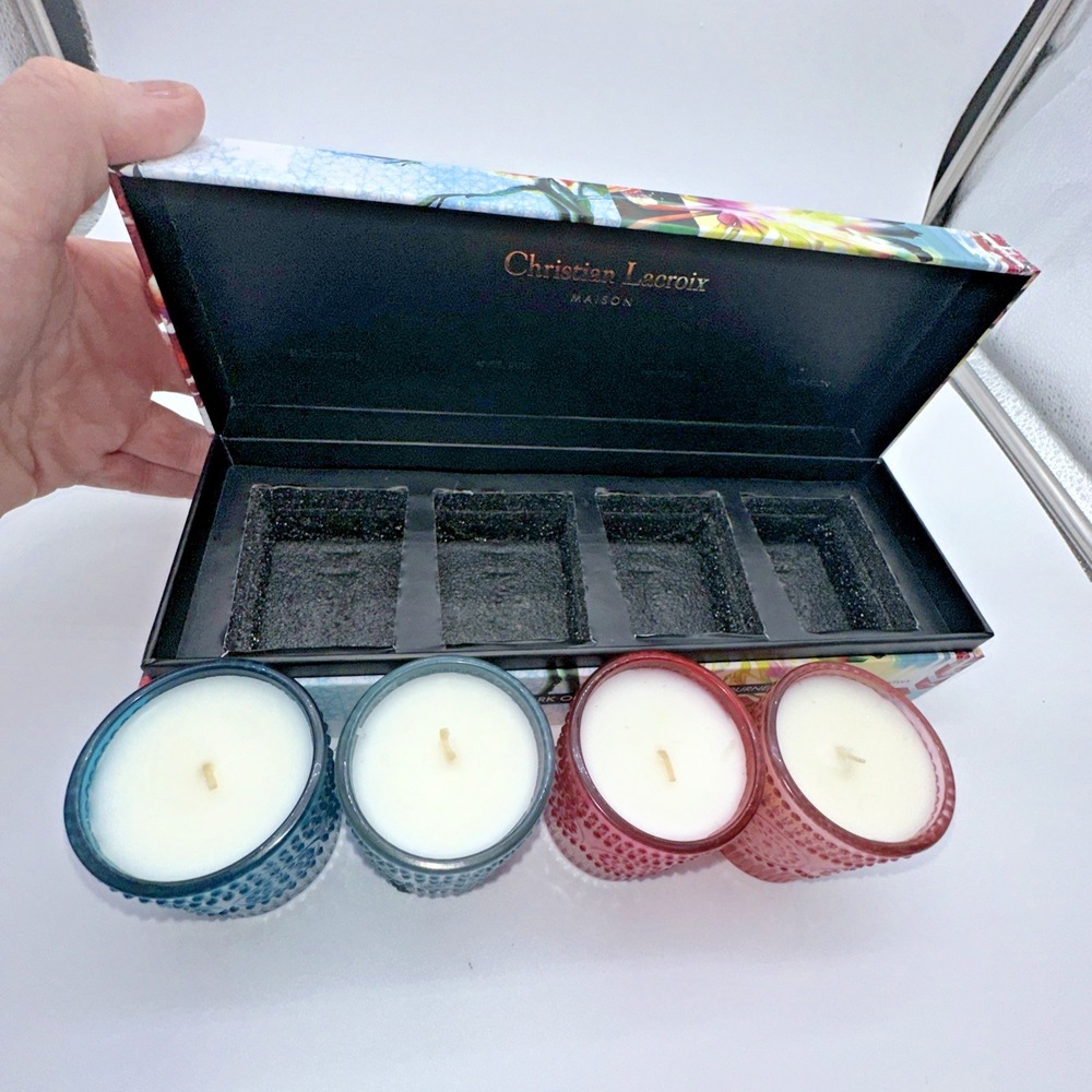 'Christian Lacroix Maison' Set of 4 Luxury Soy Blend Candles/Gift Set 2.5oz Each - Picture 10 of 10